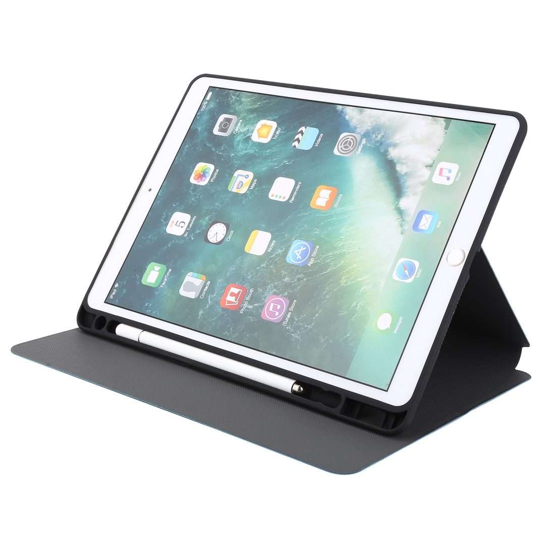 For iPad 10.2 2021 & 2020 & 2019 / Air 2019 / Pro 10.5 Electric Pressed Texture Horizont ... (Red)