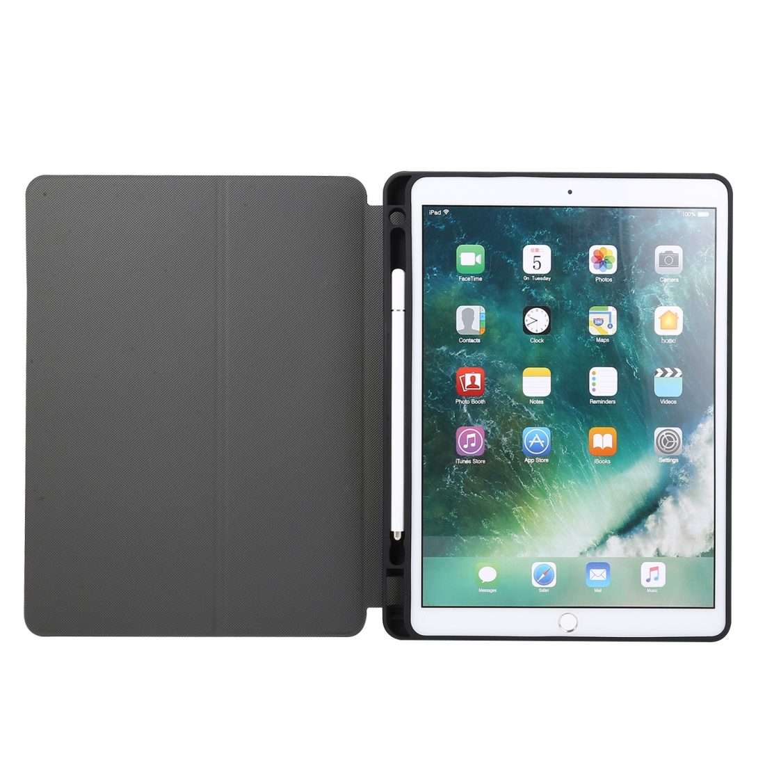 For iPad 10.2 2021 & 2020 & 2019 / Air 2019 / Pro 10.5 Electric Pressed Texture Horizon ... (Pink)