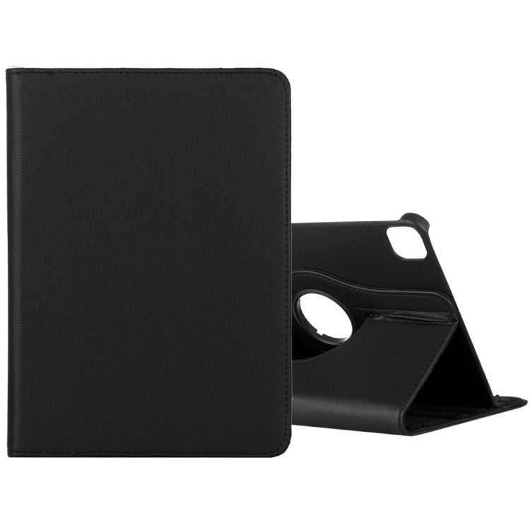 For iPad Pro 11 2022 / 2021 / 2020 / iPad Air 2020 10.9 Litchi Texture Horizontal Flip ... (Black)