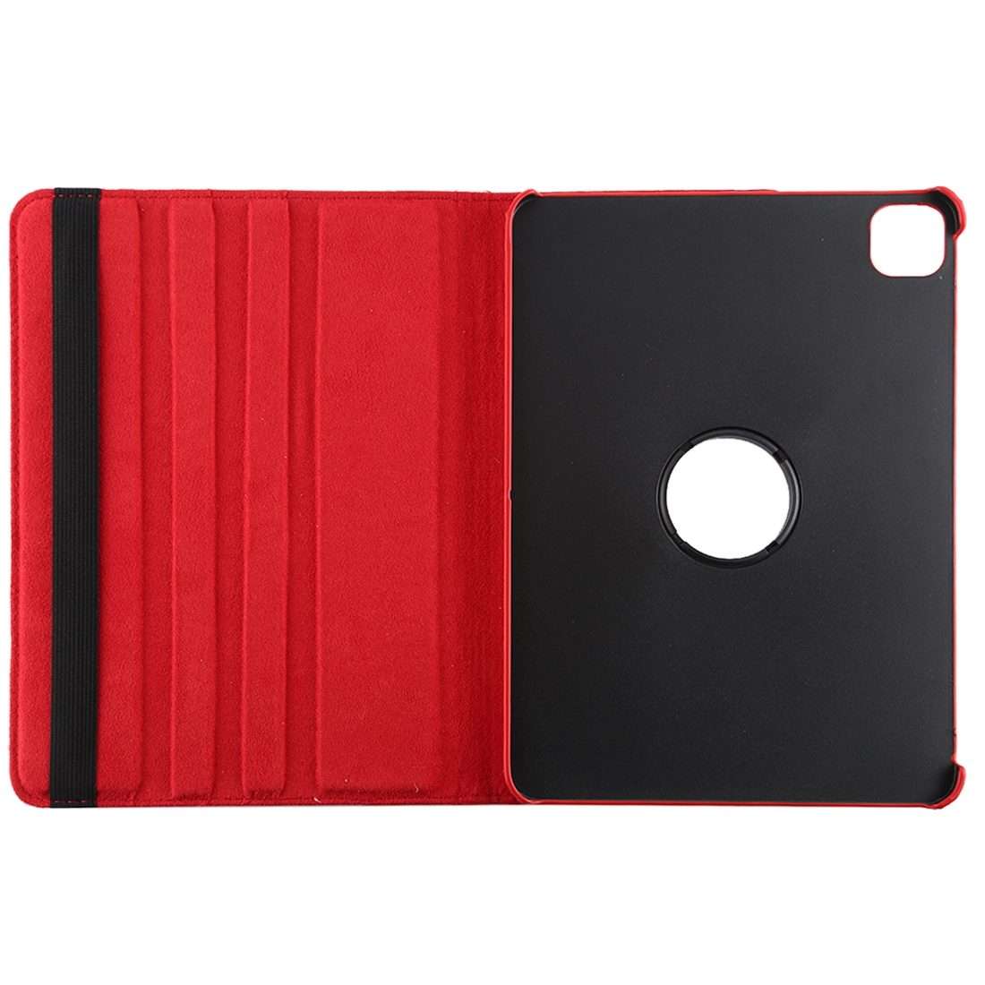 For iPad Pro 11 2022 / 2021 / 2020 / iPad Air 2020 10.9 Litchi Texture Horizontal Flip 3 ... (Red)