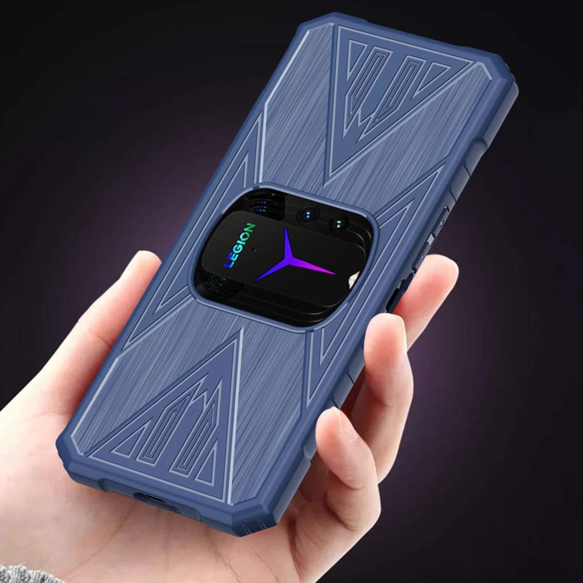 For Lenovo Legion Y90 Gaming Brushed Texture Shockproof TPU Protective Case(Black)