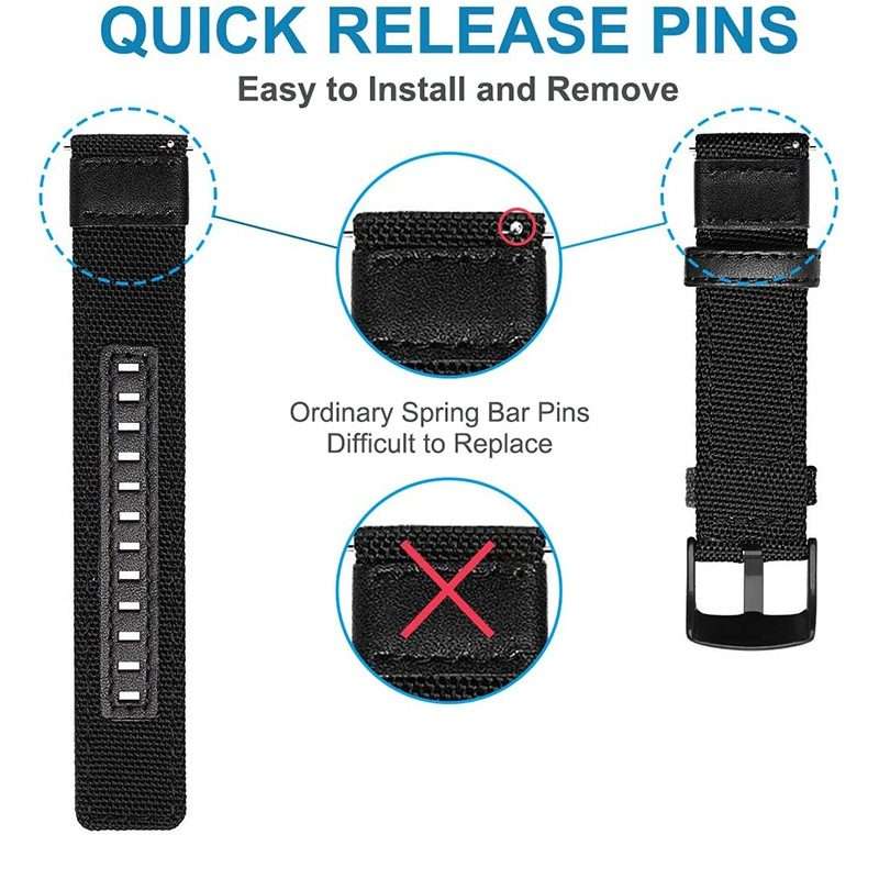 For Amazfit T-Rex / T-Rex Pro / Ares Leather Nylon Watch Band(Red)