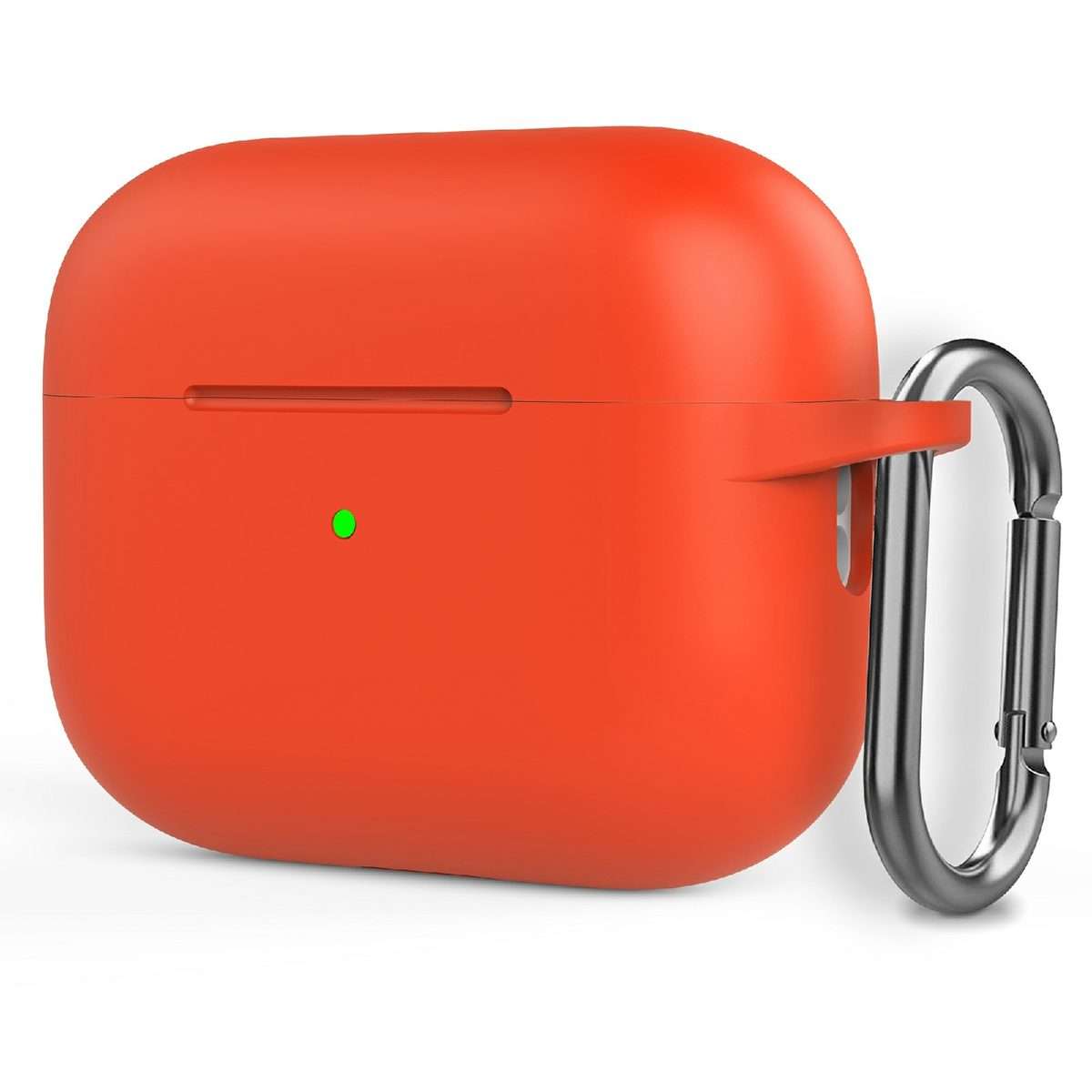 Silicone Thickening Wireless Earphone Protective Case with Hook For AirPods Pro 2(Orange)