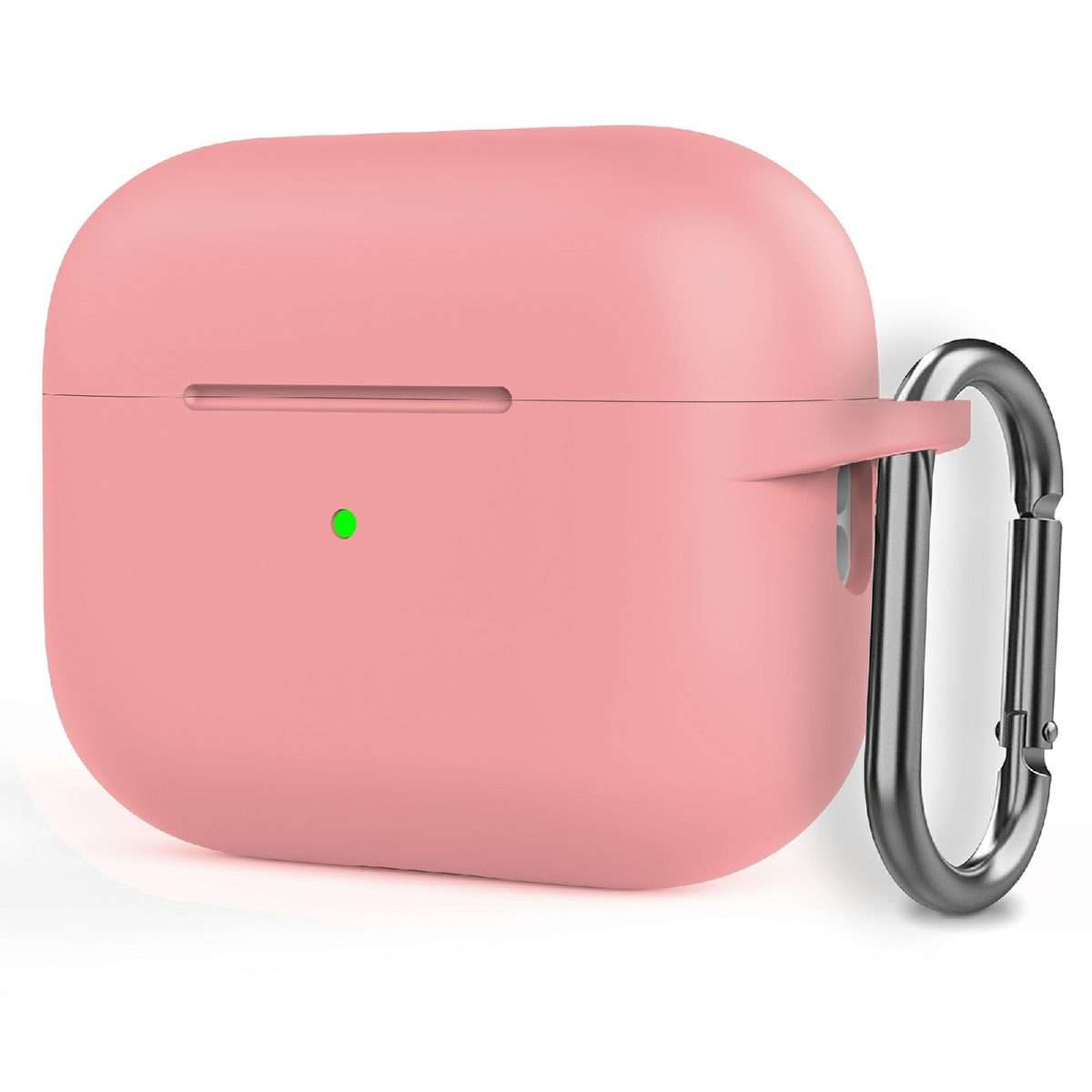 Silicone Thickening Wireless Earphone Protective Case with Hook For AirPods Pro 2(Pink)