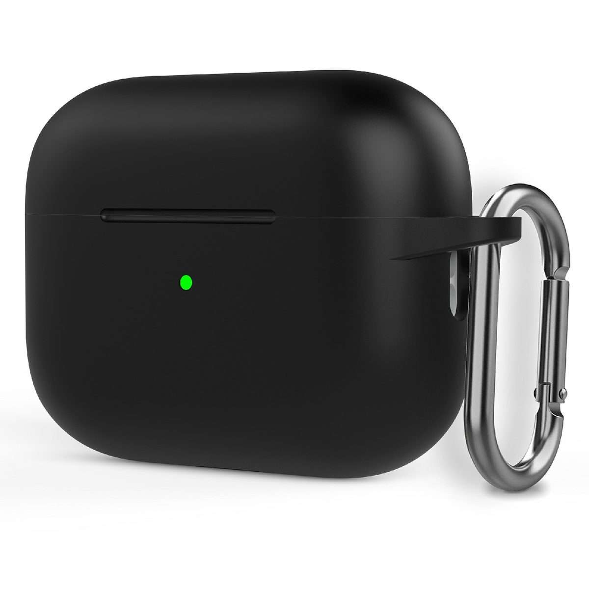 Silicone Thickening Wireless Earphone Protective Case with Hook For AirPods Pro 2(Black)