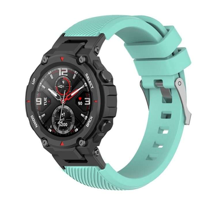 For Amazfit T-Rex / T-Rex Pro / Ares Twill Silicone Watch Band(Mint Green)