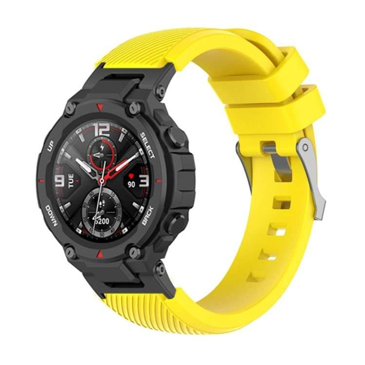 For Amazfit T-Rex / T-Rex Pro / Ares Twill Silicone Watch Band(Yellow)