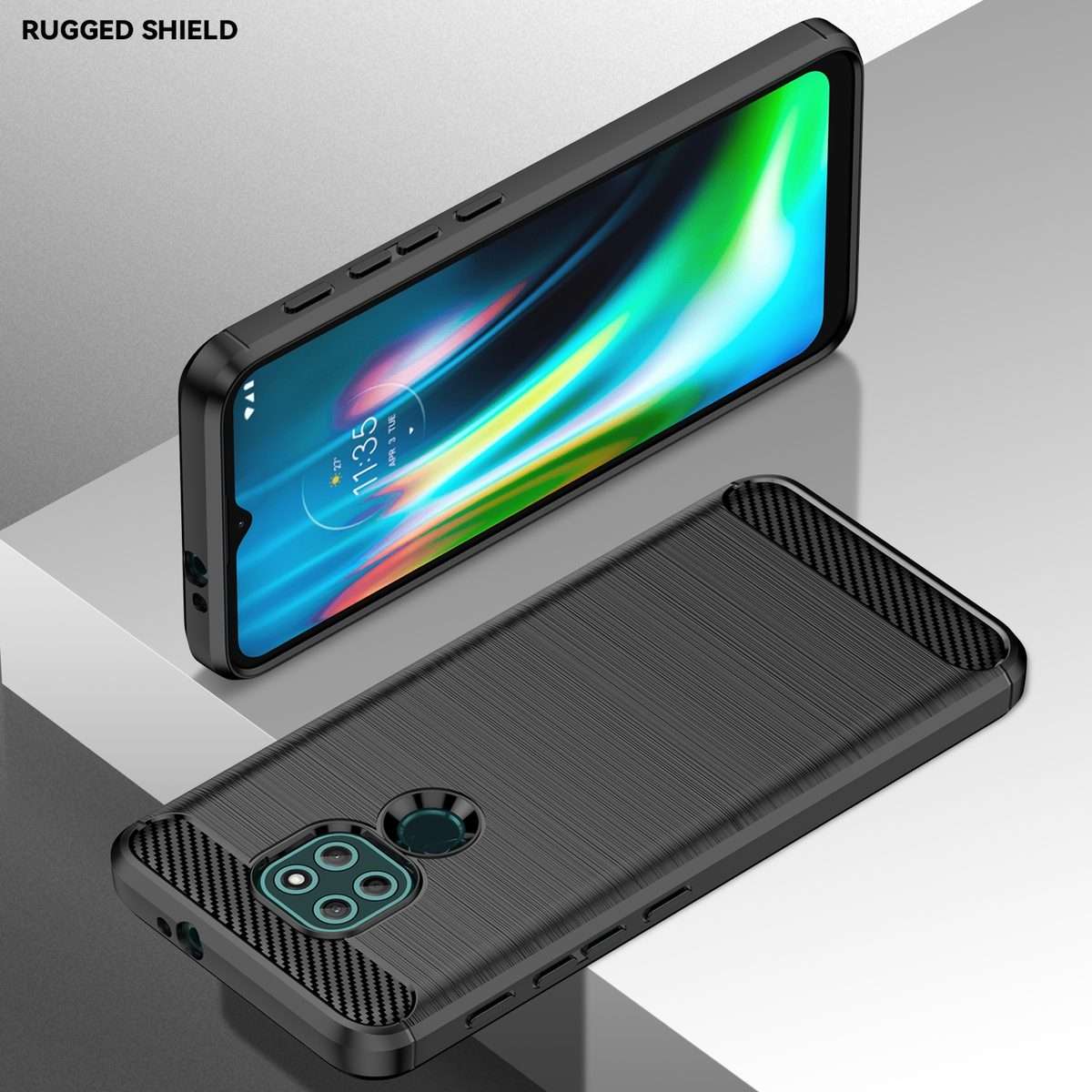 For Lenovo Lemon K12 Brushed Texture Carbon Fiber TPU Phone Case(Black)