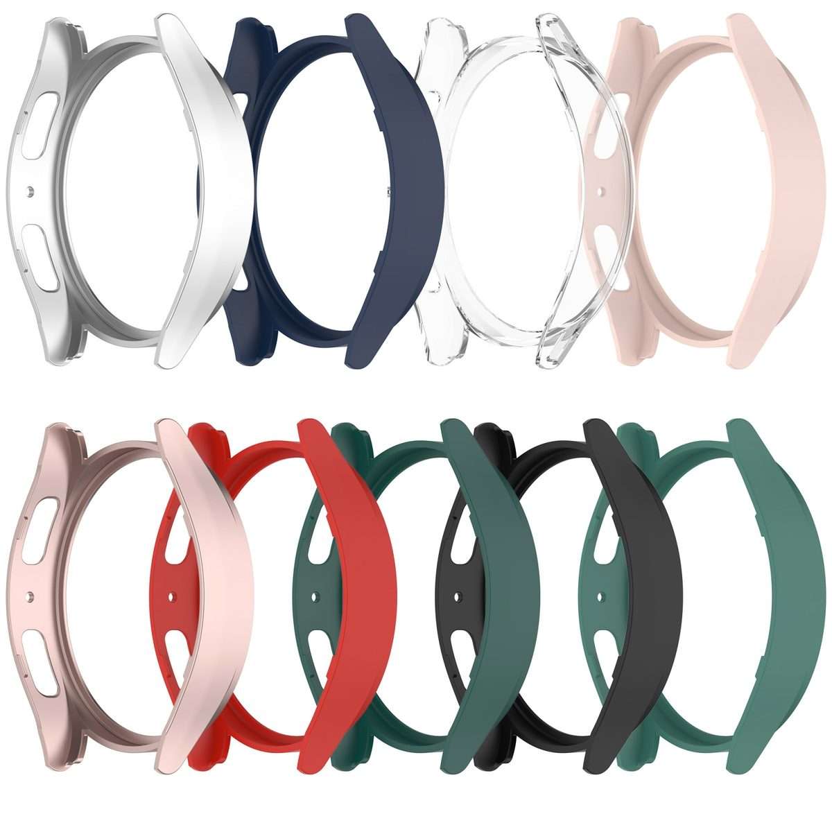For Samsung Galaxy Watch5 Pro 45mm Half Coverage Hollowed PC Protective Case(Green)
