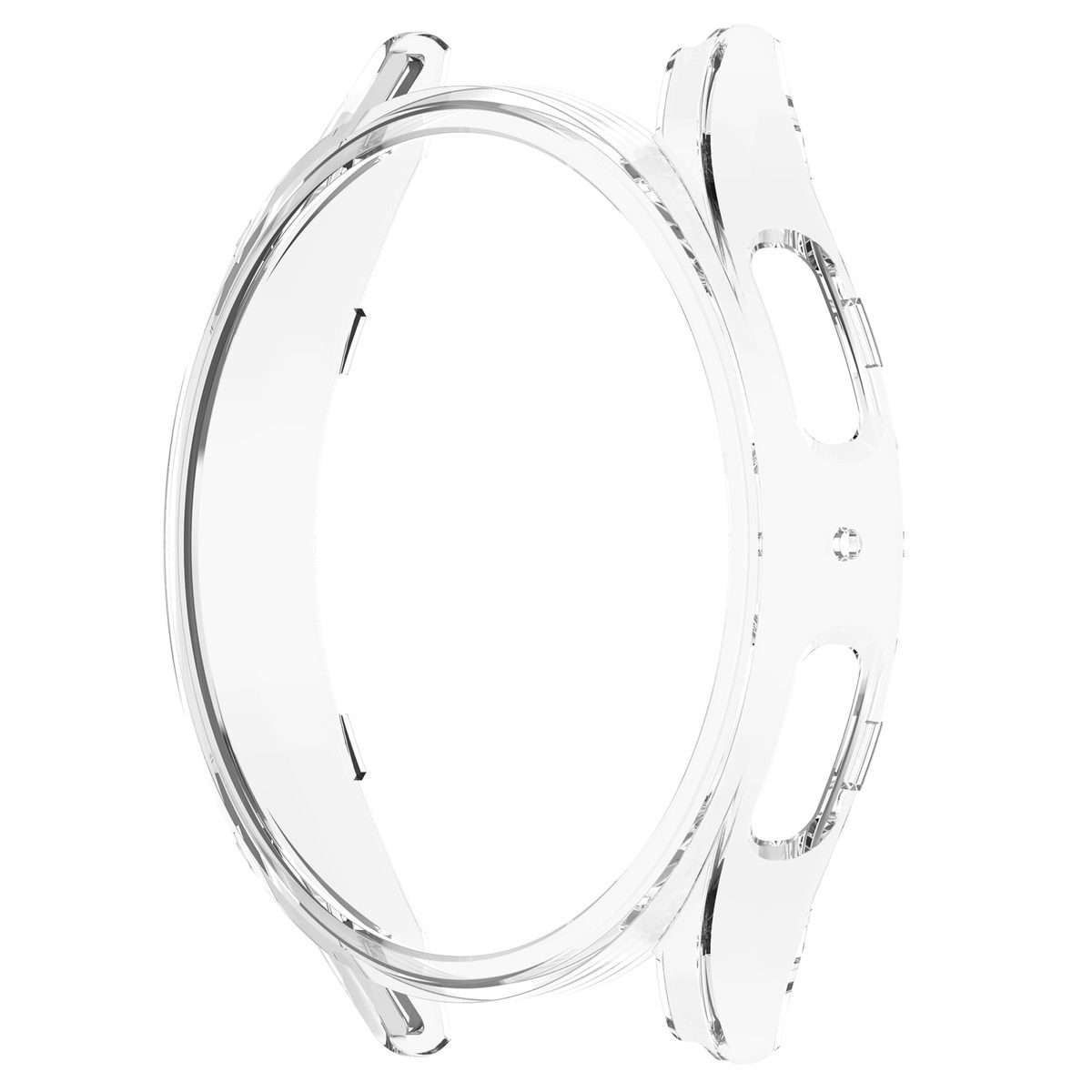 For Samsung Galaxy Watch5 Pro 45mm Half Coverage Hollowed PC Protective Case(Transparent White)