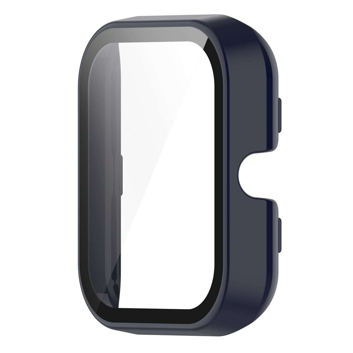 For Amazfit Bip3 / Bip3 Pro PC+ Toughened Film Fully Enclosed Protective Watch Case(Ink Blue)
