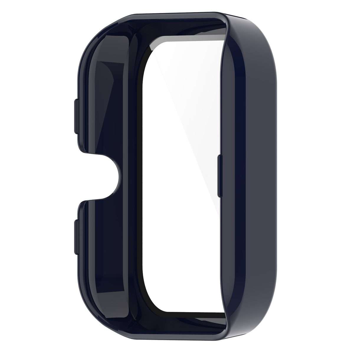 For Amazfit Bip3 / Bip3 Pro PC+ Toughened Film Fully Enclosed Protective Watch Case(Ink Blue)