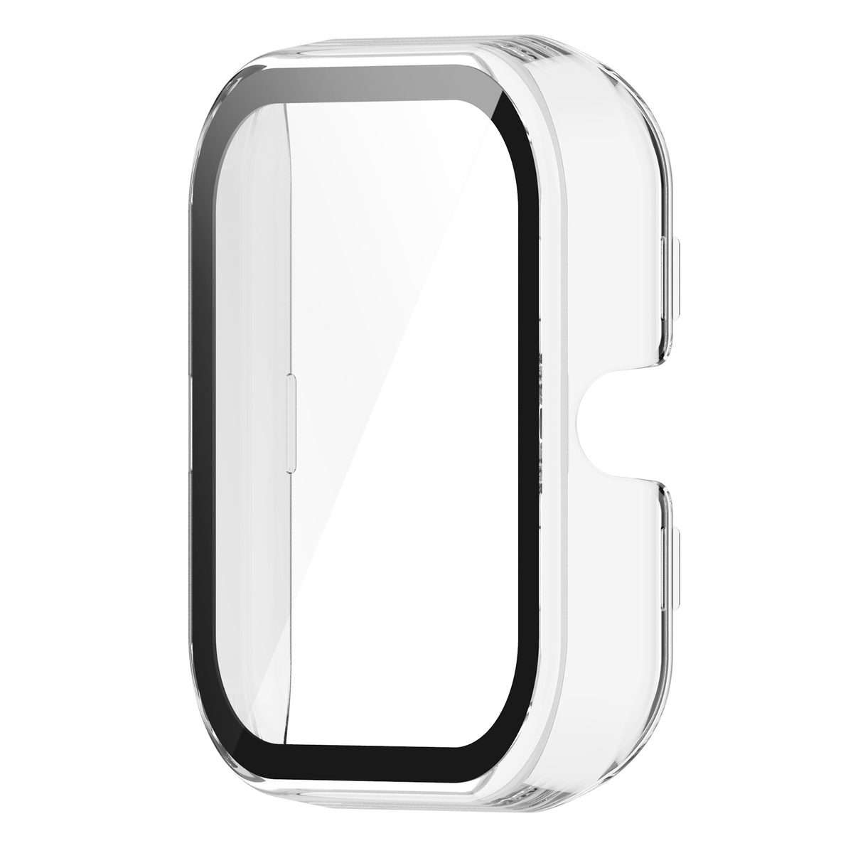 For Amazfit Bip3 / Bip3 Pro PC+ Toughened Film Fully Enclosed Protective W ... (Transparent White)