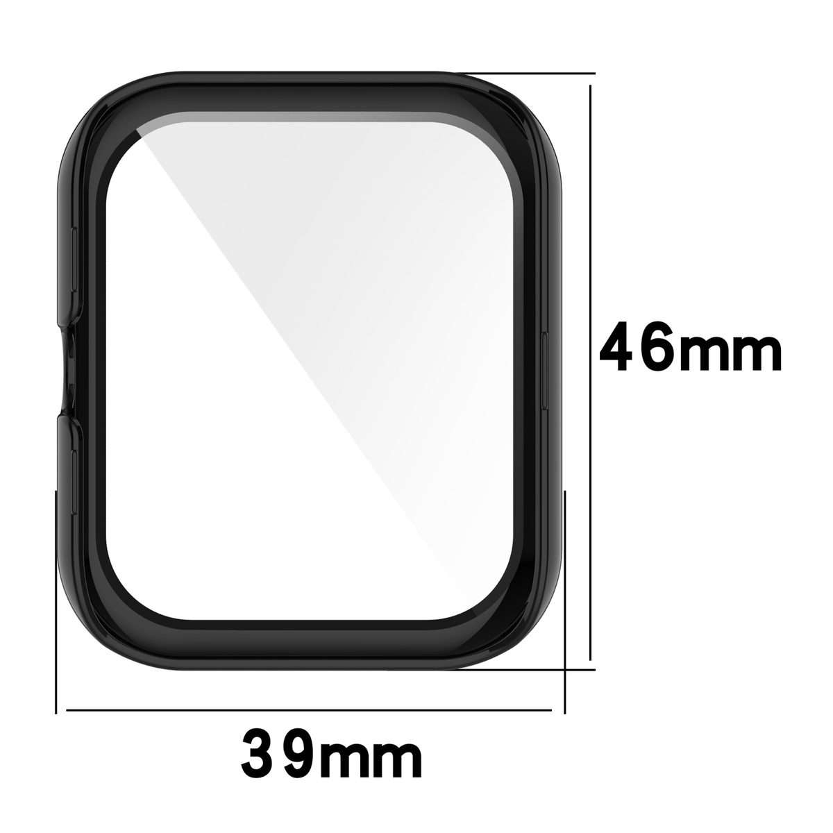 For Amazfit Bip3 / Bip3 Pro PC+ Toughened Film Fully Enclosed Protective W ... (Transparent White)