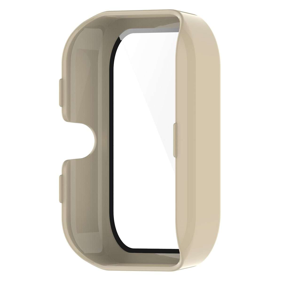 For Amazfit Bip3 / Bip3 Pro PC+ Toughened Film Fully Enclosed Protective Watch Case(Ivory White)