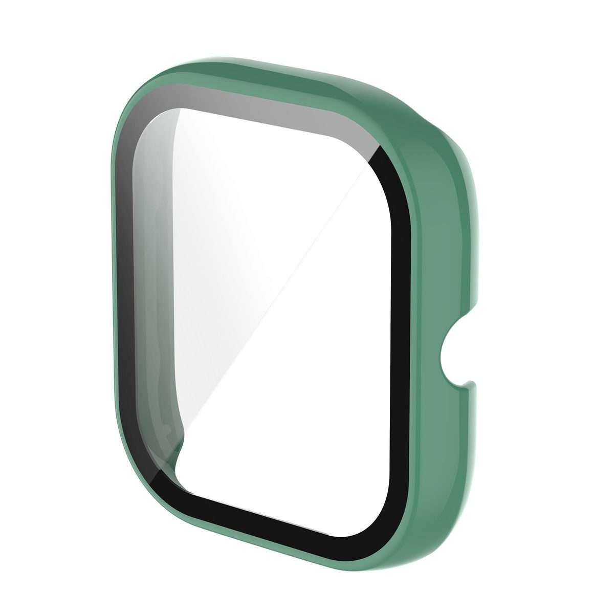 For Amazfit Bip U / Bip U Pro / Pop / Pop Pro PC + Tempered Glass Integrated Prot ... (Pine Green)