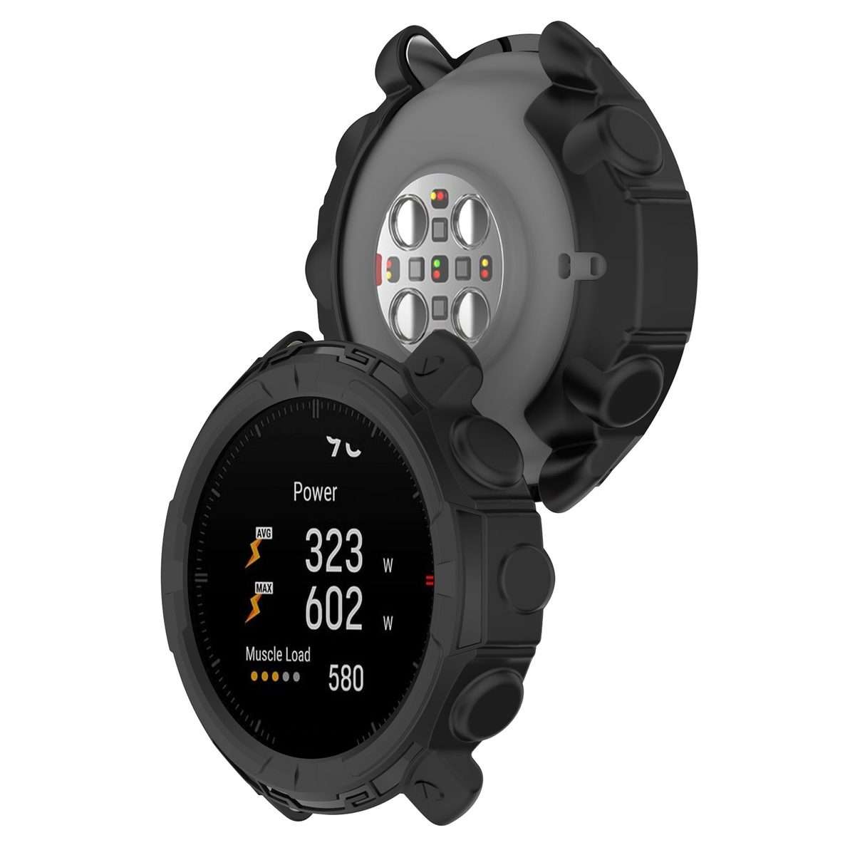 For Polar Grit X / Grit X Pro Universal Armor Protective Watch Case(Black)