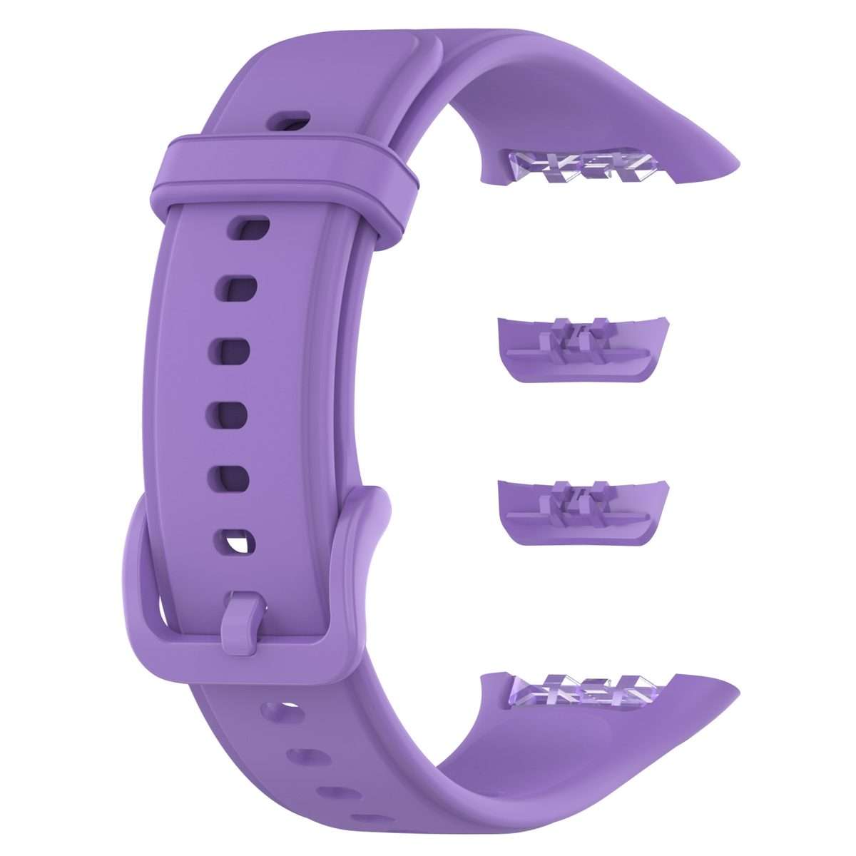 For OPPO Band 2 Solid Color Soft Silicone Watch Band(Purple)