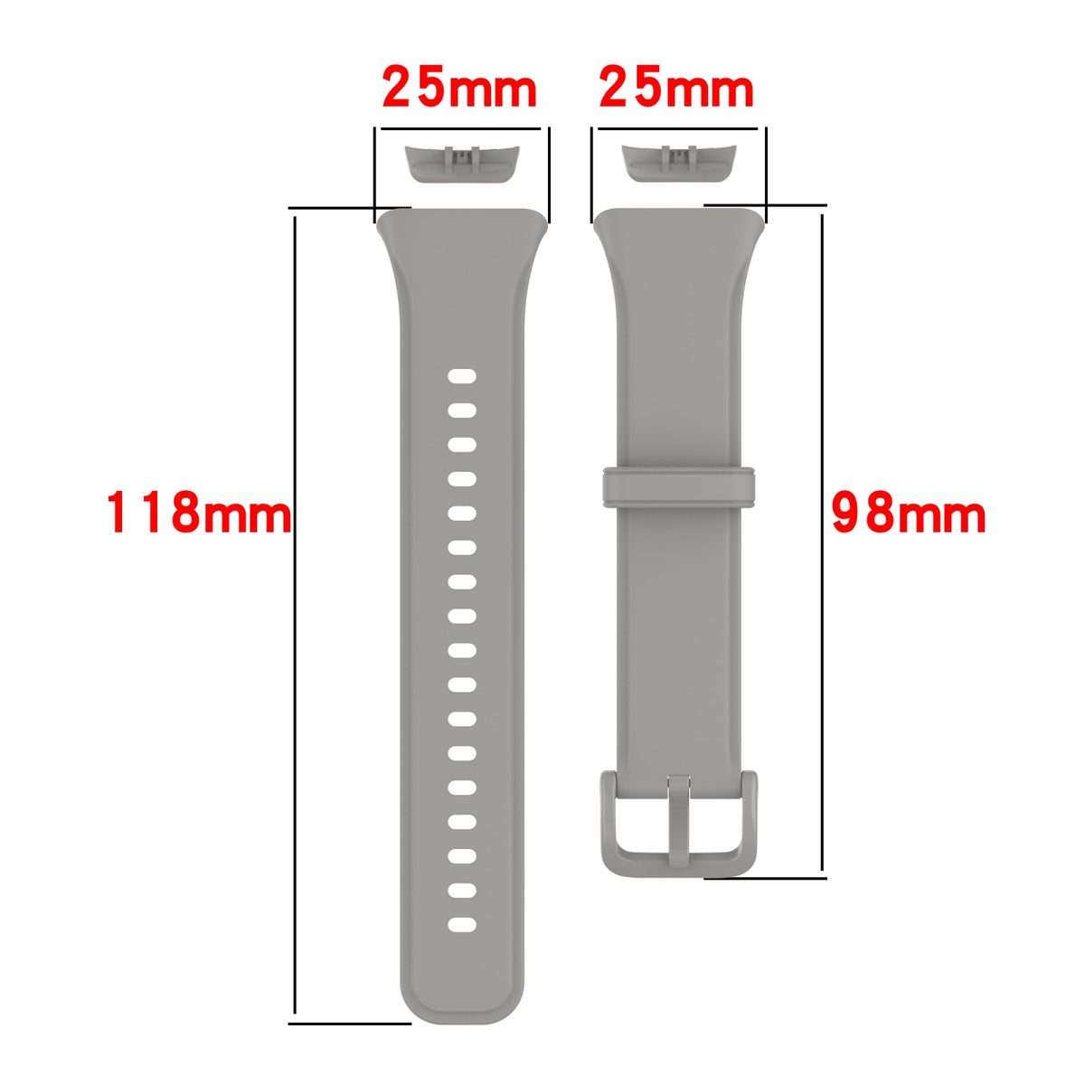 For OPPO Band 2 Solid Color Soft Silicone Watch Band(Purple)