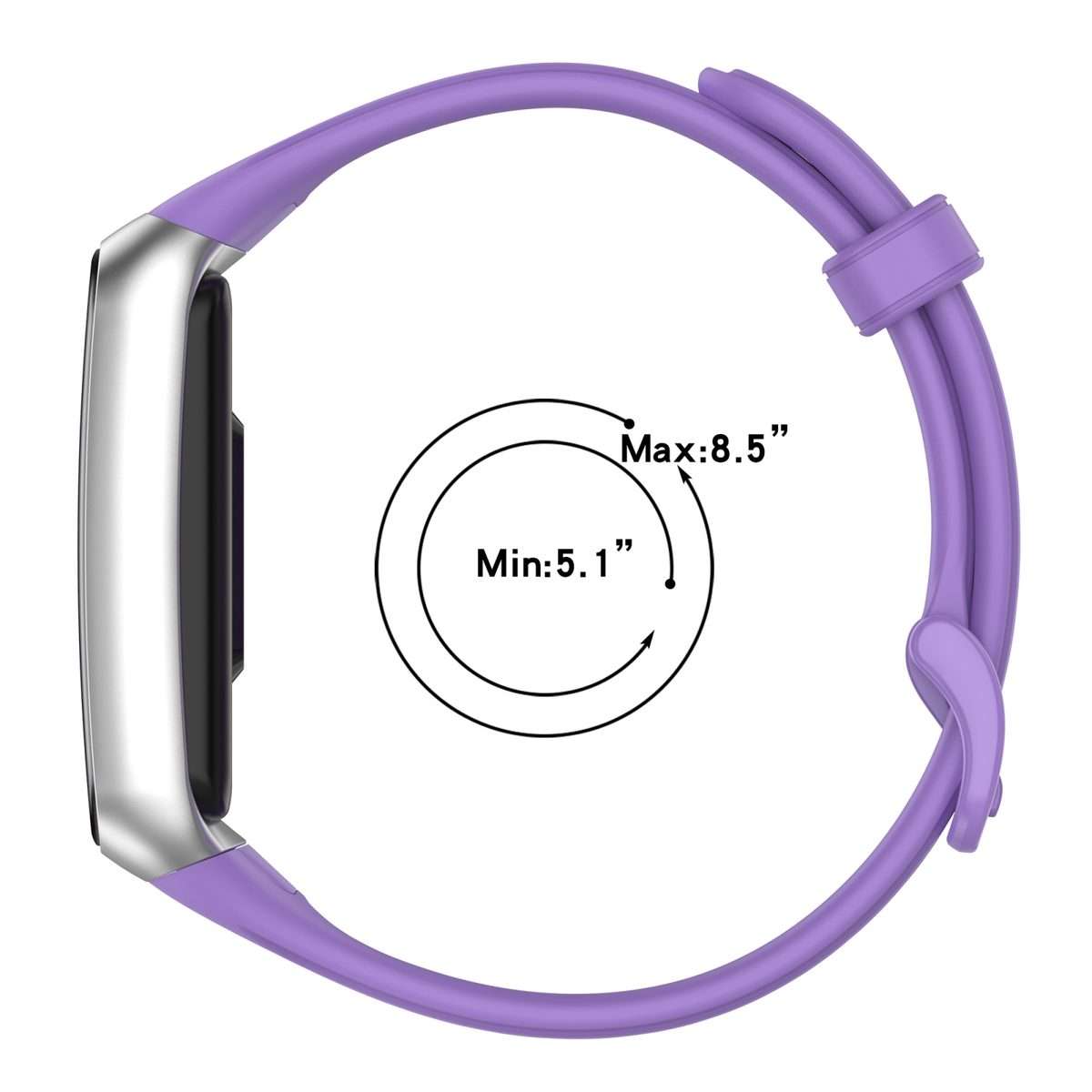 For OPPO Band 2 Solid Color Soft Silicone Watch Band(Black)