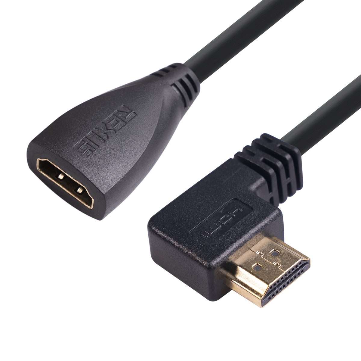 HDL-03 30cm HDMI Male Elbow to Female Adapter Cable, Type:Left Angle