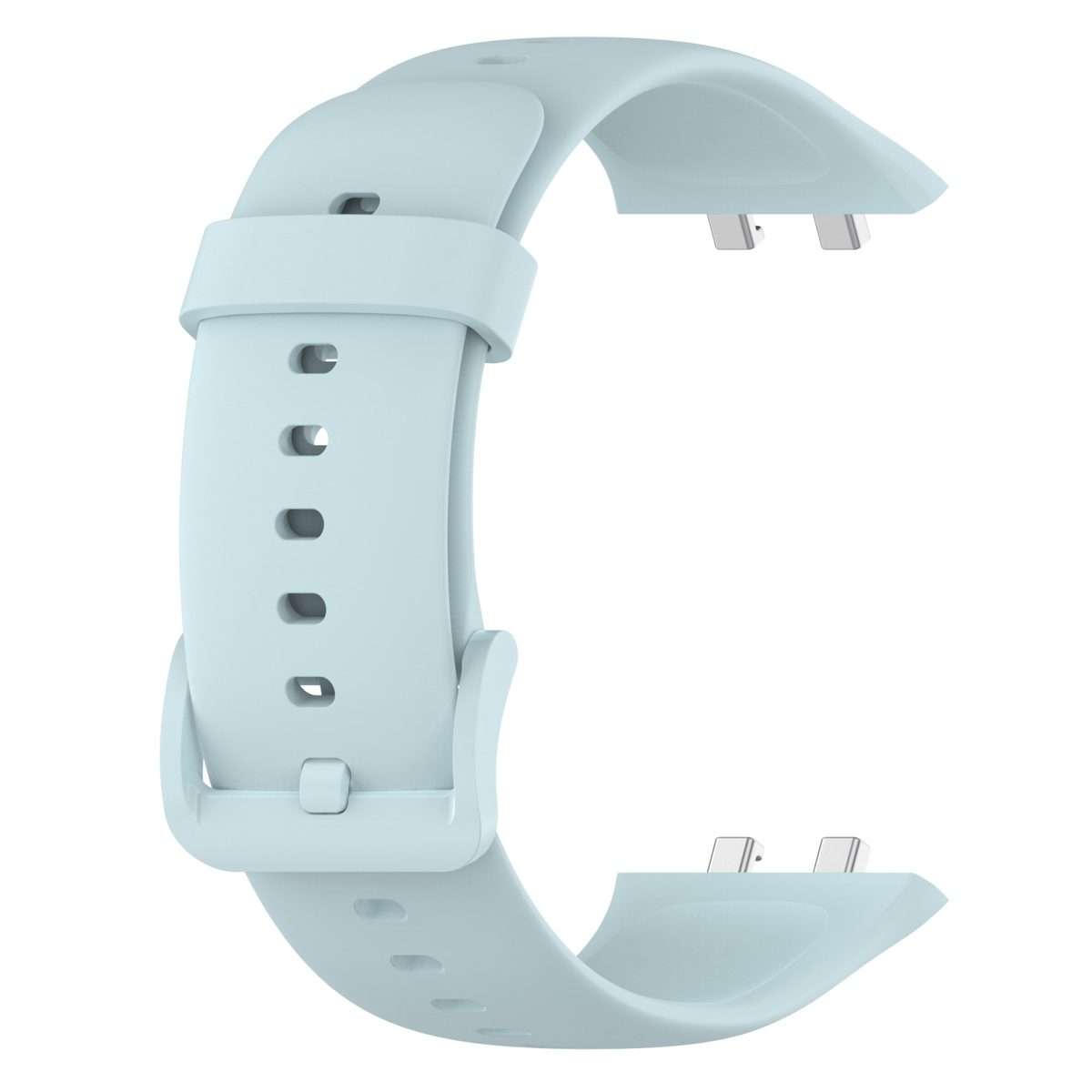 For OPPO Watch 3 Pro Solid Color Soft Silicone Watch Band(Light Blue)
