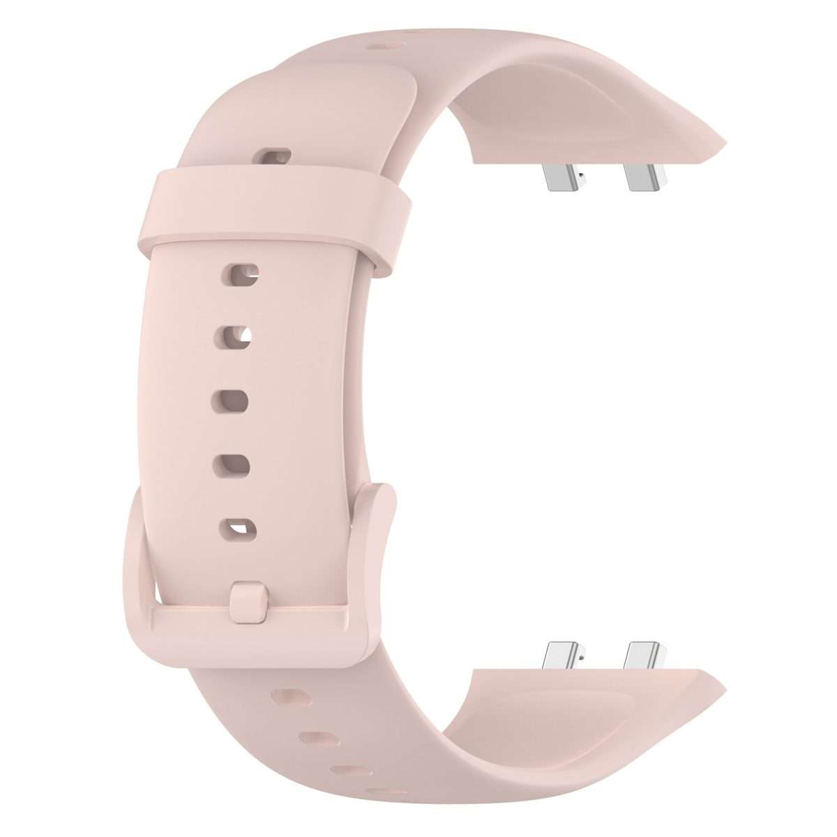 For OPPO Watch 3 Pro Solid Color Soft Silicone Watch Band(Light Pink)
