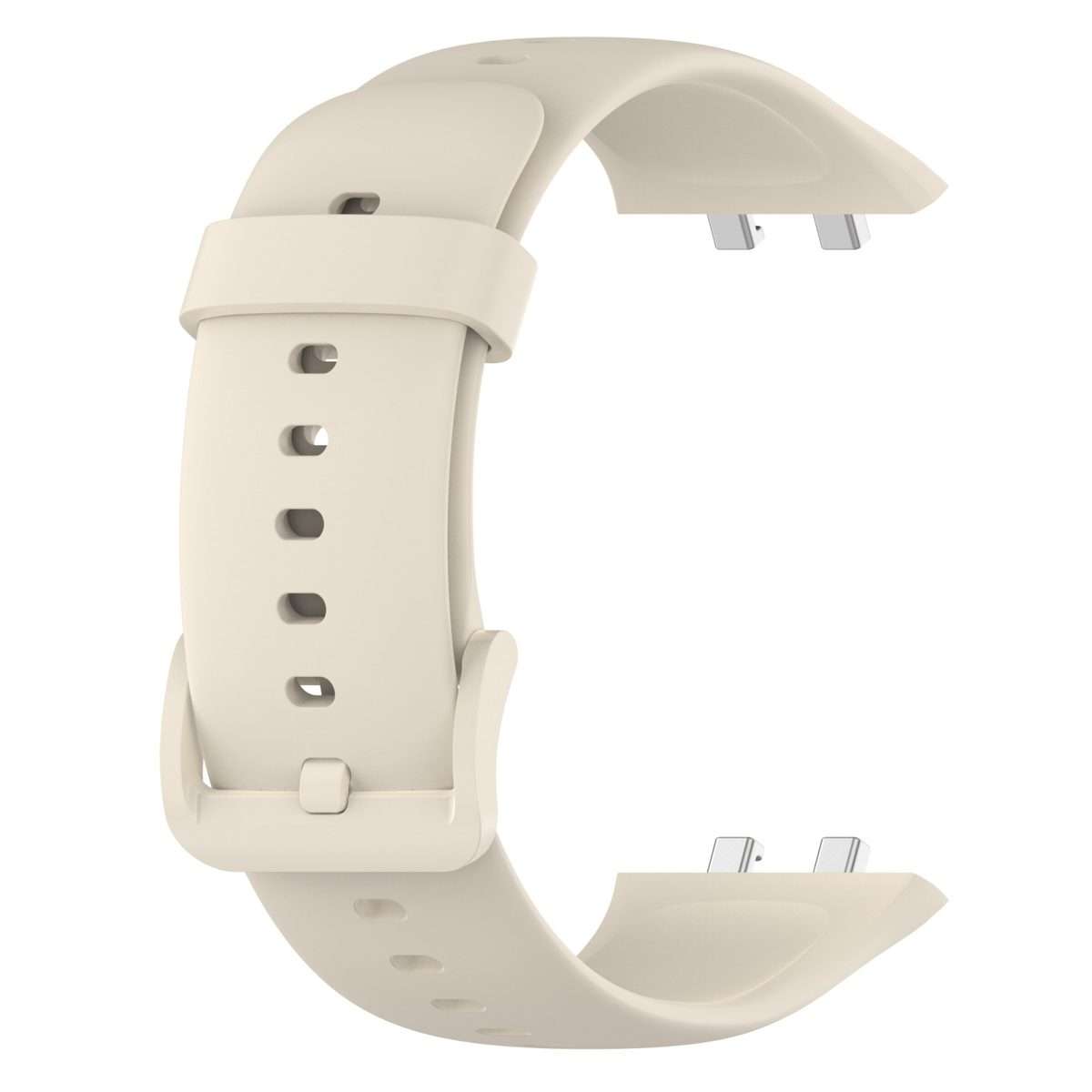 For OPPO Watch 3 Pro Solid Color Soft Silicone Watch Band(Creamy White)