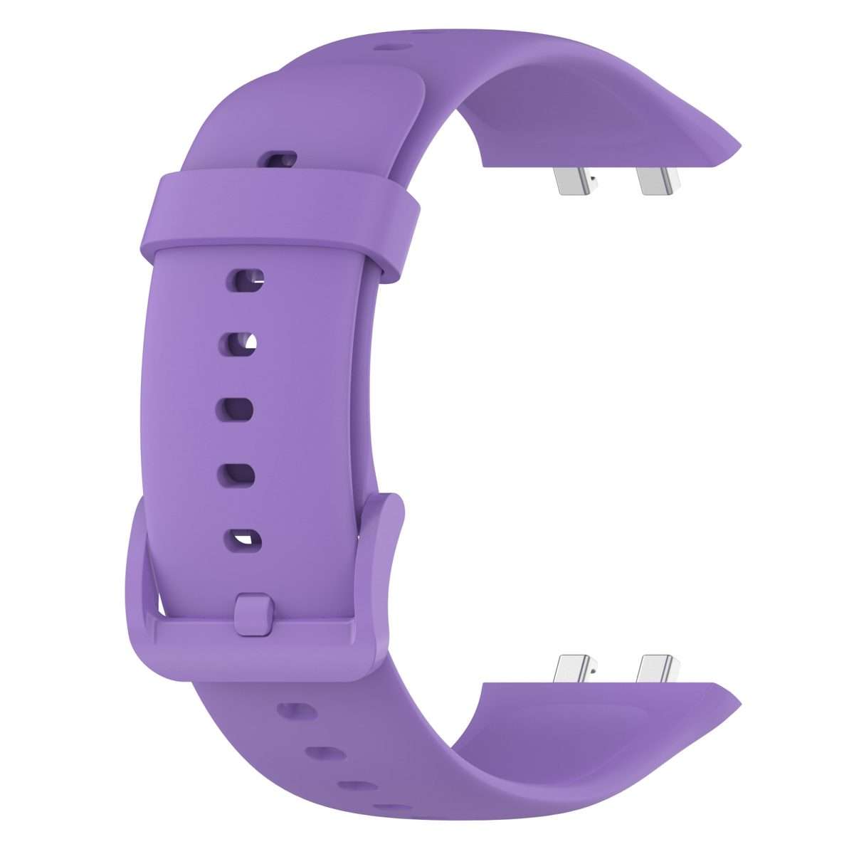 For OPPO Watch 3 Pro Solid Color Soft Silicone Watch Band(Purple)