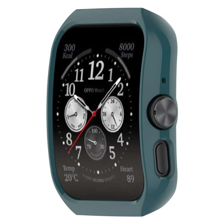 For OPPO Watch 4 Pro / 3 Pro Hydrogel Film PC Hollow Protective Case(Pine Green)