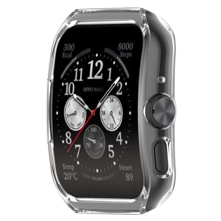 For OPPO Watch 4 Pro / 3 Pro Hydrogel Film PC Hollow Protective Case(Transparent)