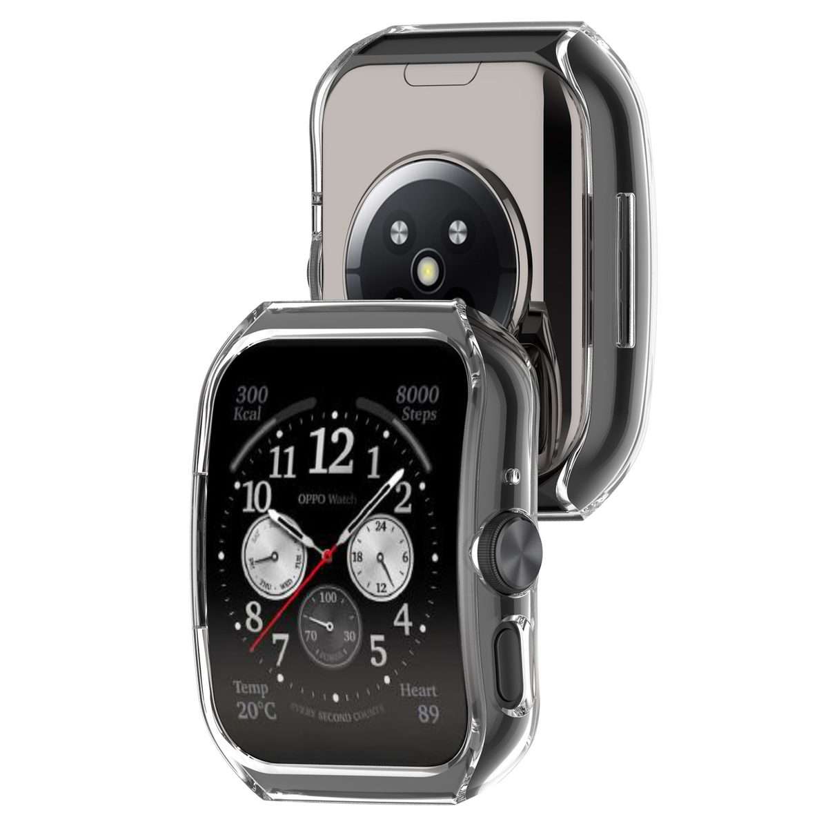 For OPPO Watch 4 Pro / 3 Pro Hydrogel Film PC Hollow Protective Case(Transparent)