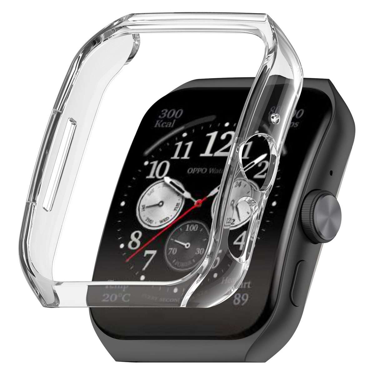 For OPPO Watch 4 Pro / 3 Pro Hydrogel Film PC Hollow Protective Case(Transparent)