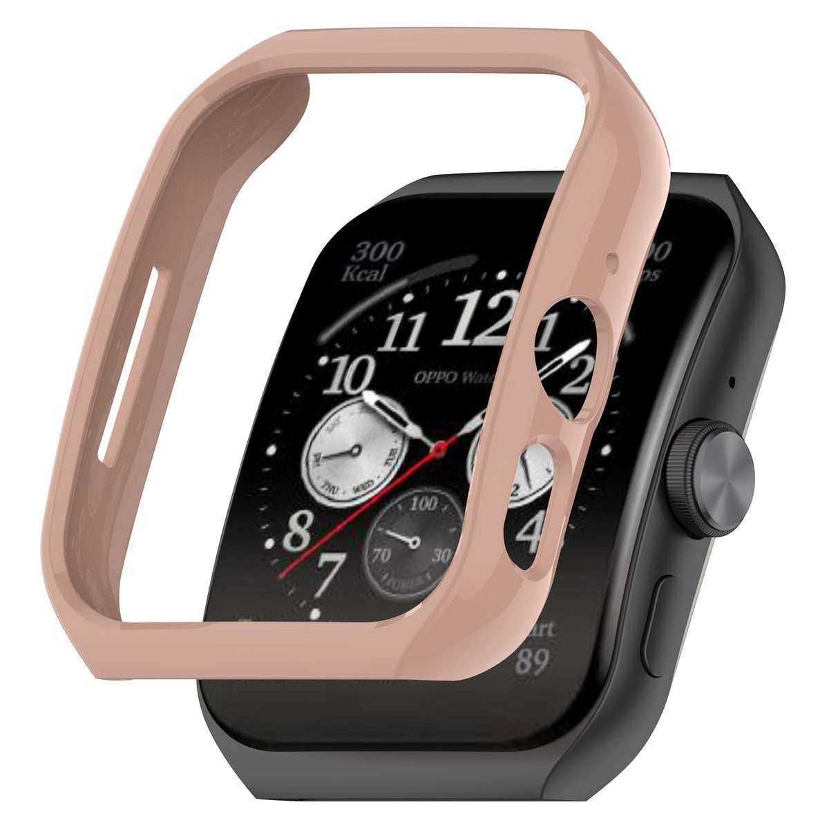 For OPPO Watch 4 Pro / 3 Pro Hydrogel Film PC Hollow Protective Case(Pink)