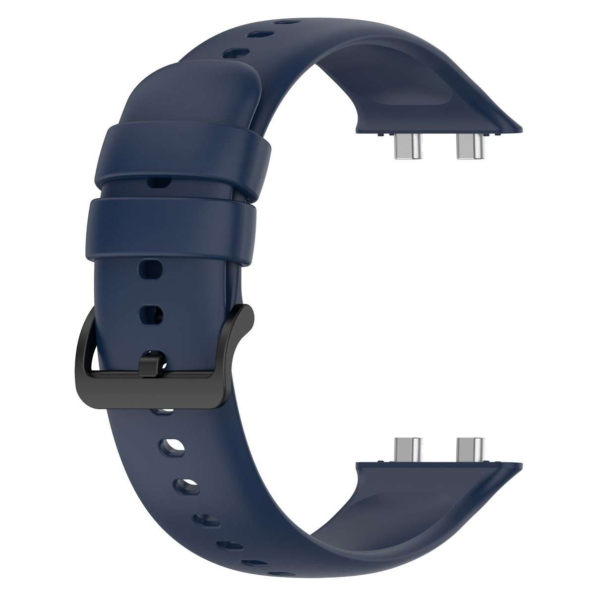 For OPPO Watch 3 Pro Solid Color Soft Silicone Watch Band(Midnight Blue)