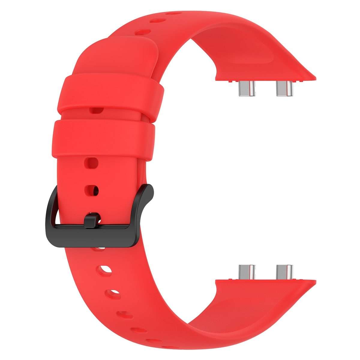 For OPPO Watch 3 Pro Solid Color Soft Silicone Watch Band(Red)