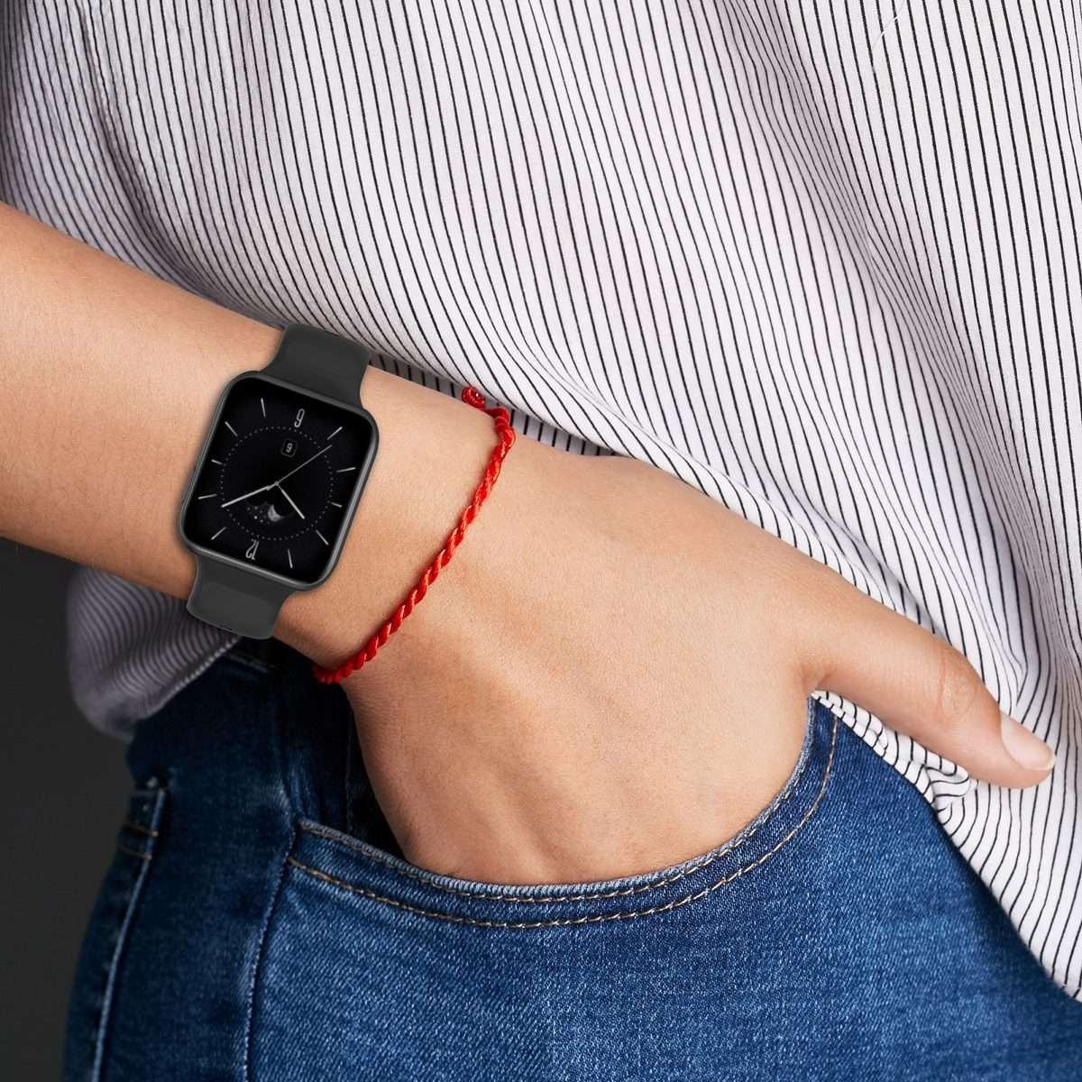 For OPPO Watch 3 Pro Solid Color Soft Silicone Watch Band(Red)