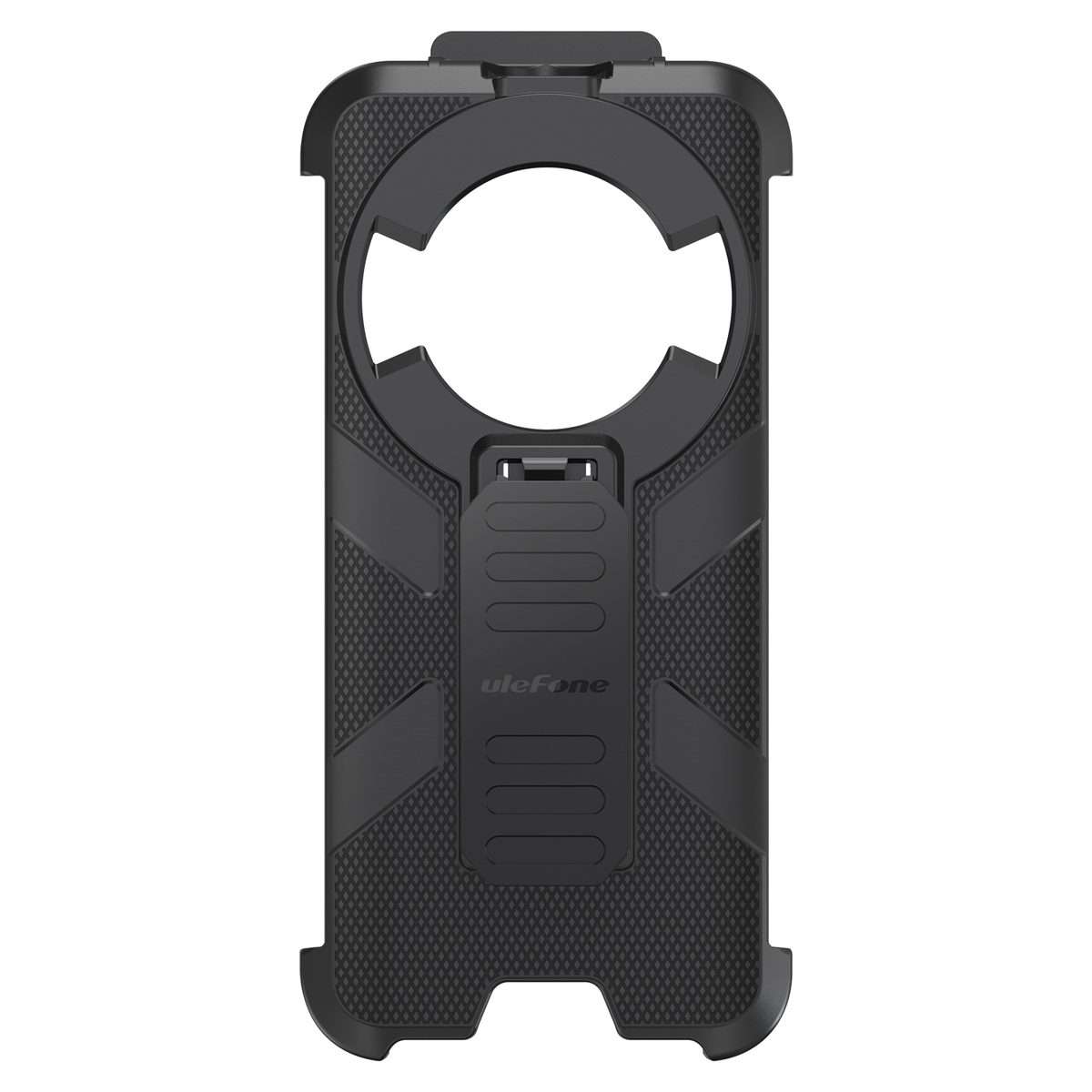For Ulefone Power Armor 16 Pro / Power Armor 16S Ulefone Back Clip Phone Case with Car ... (Black)