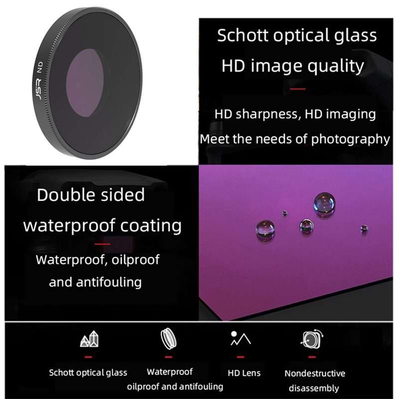JSR LS ND16 Lens Filter For DJI Osmo Action 3