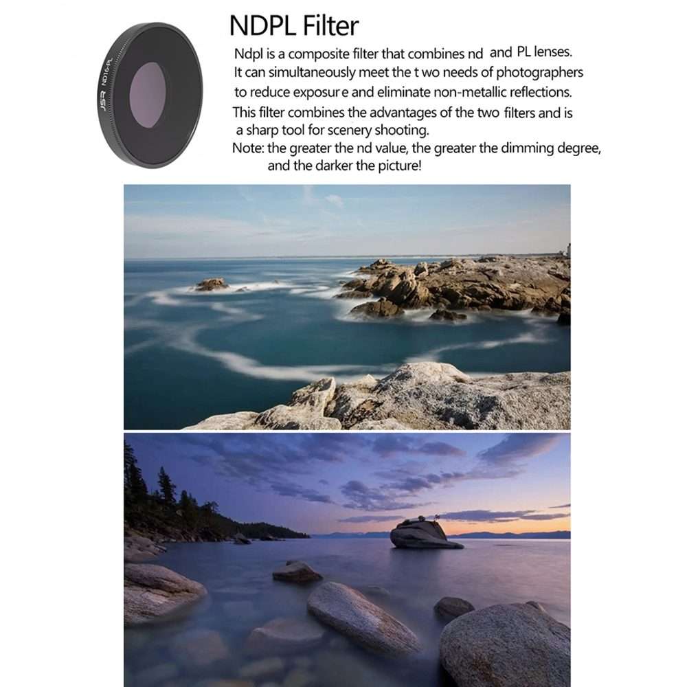JSR LS ND16PL Lens Filter For DJI Osmo Action 3