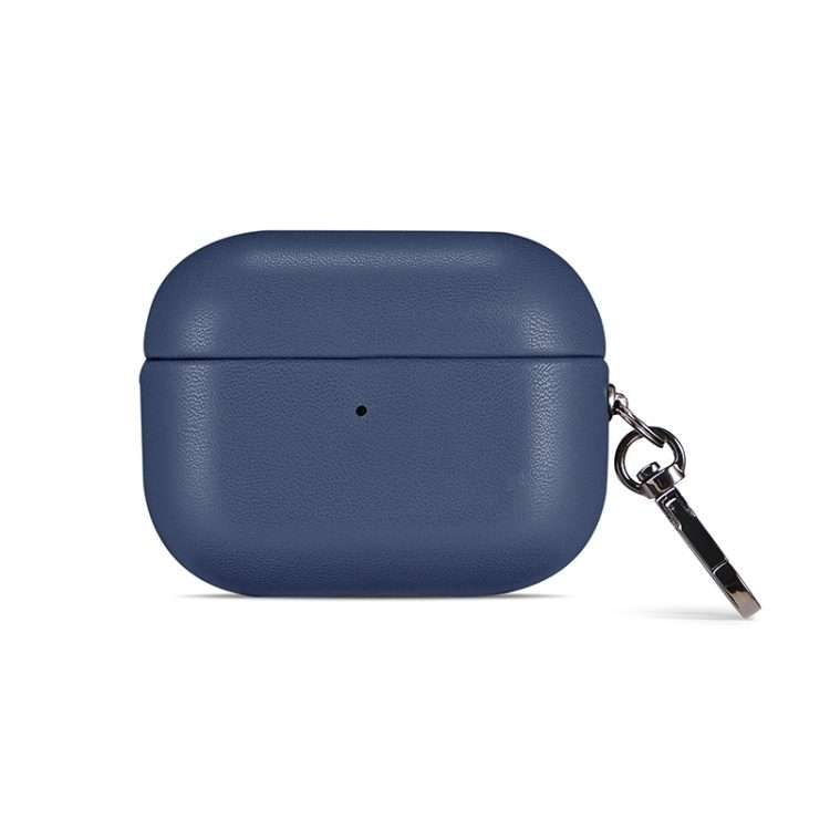 For Apple AirPods Pro 2 PU Leather Wireless Bluetooth Earphone Protective Case(Blue)