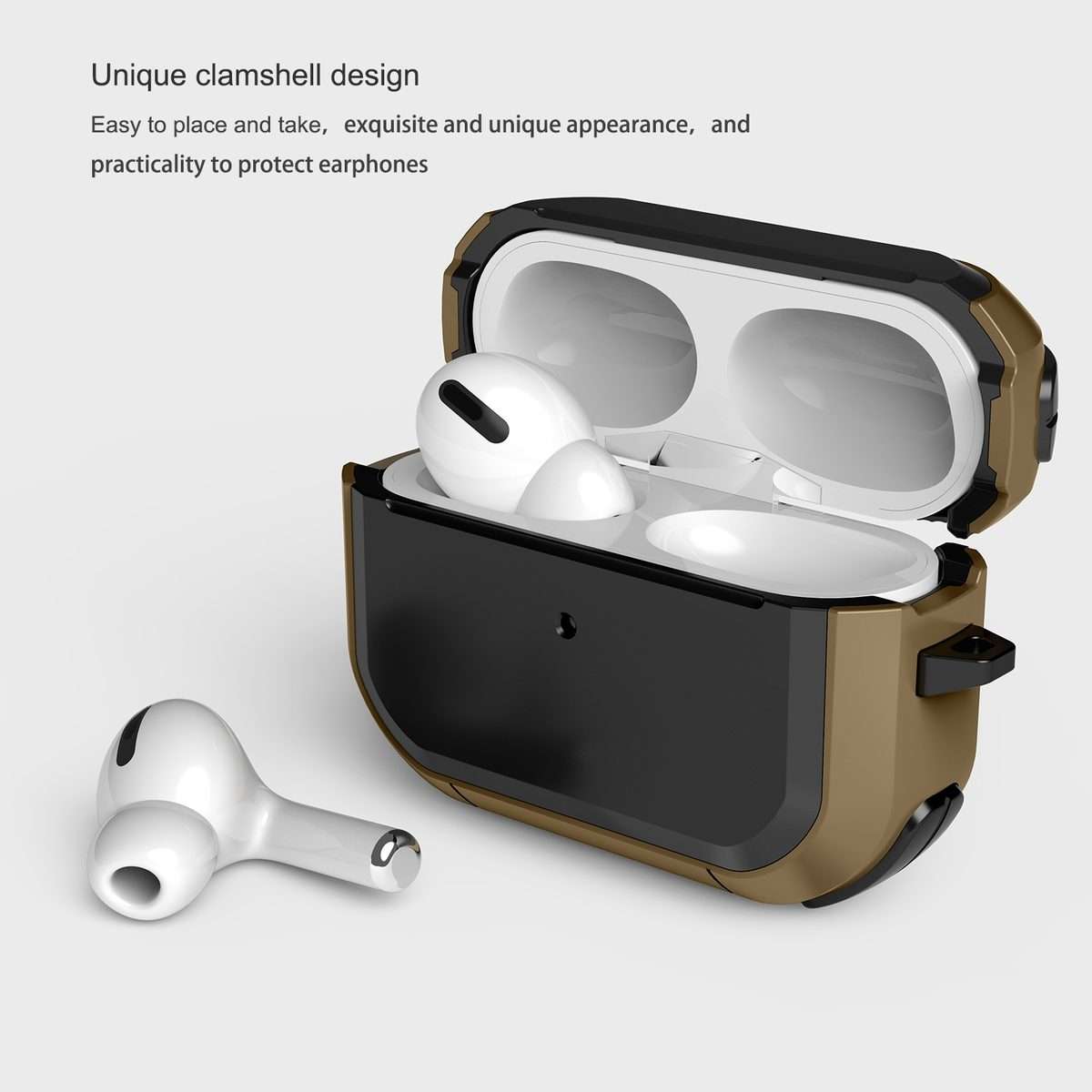 For AirPods Pro 2 Wireless Earphones Shockproof Thunder Mecha TPU Protective Case(Blue)