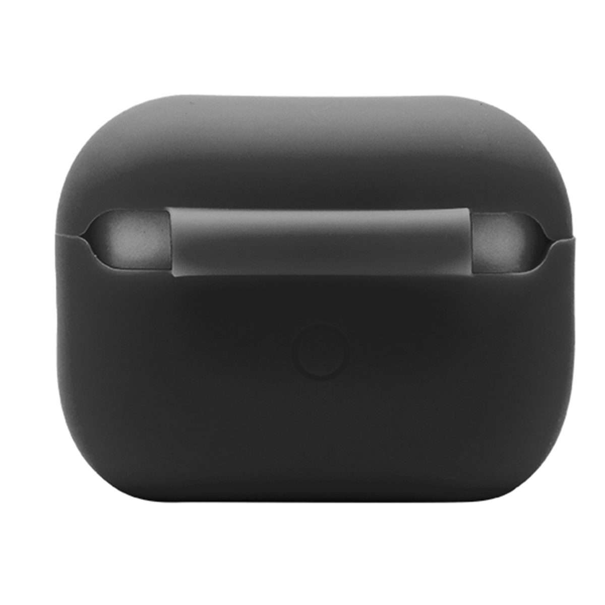 For AirPods Pro 2 2.0mm Solid Color Silicone Protective Cover(Black)