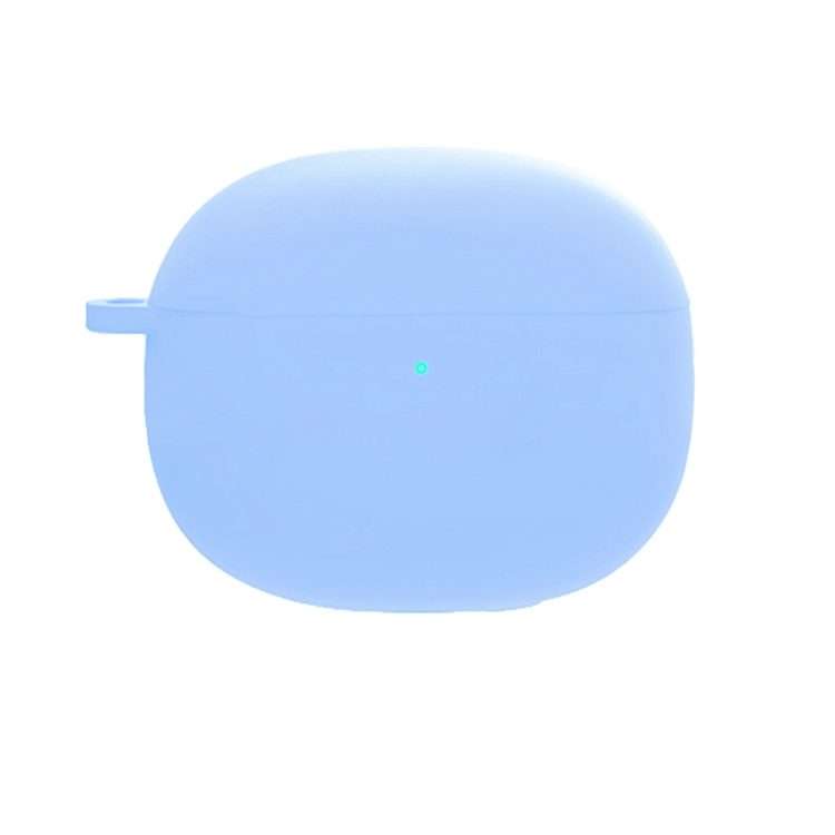 For Redmi Buds4 Pro Silicone Earphone Protective Case with D Carabiner(Sky Blue)