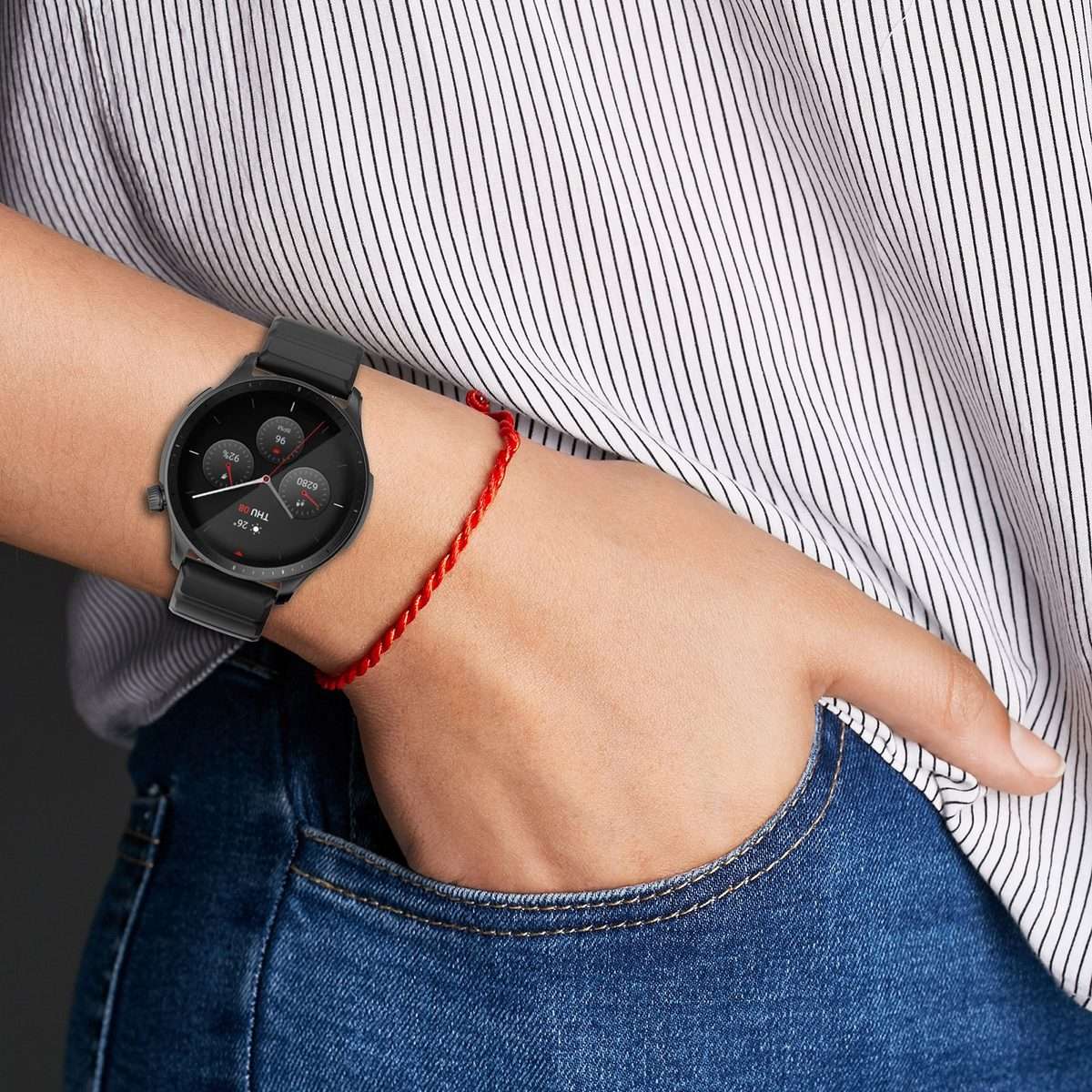 For Amazfit GTR 4 22mm Silicone Watch Band(White)