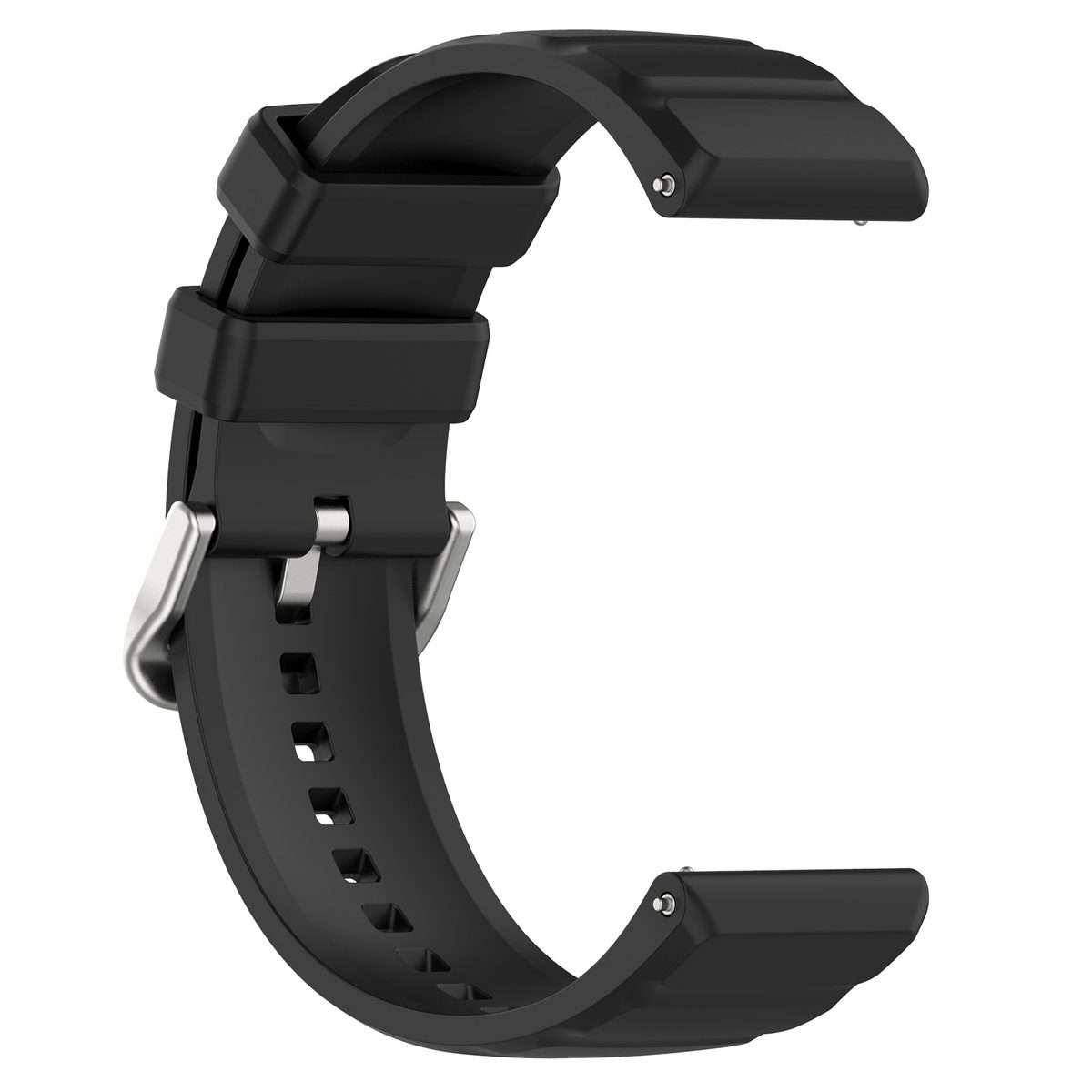 For Amazfit GTR 4 22mm Silicone Watch Band(Black)