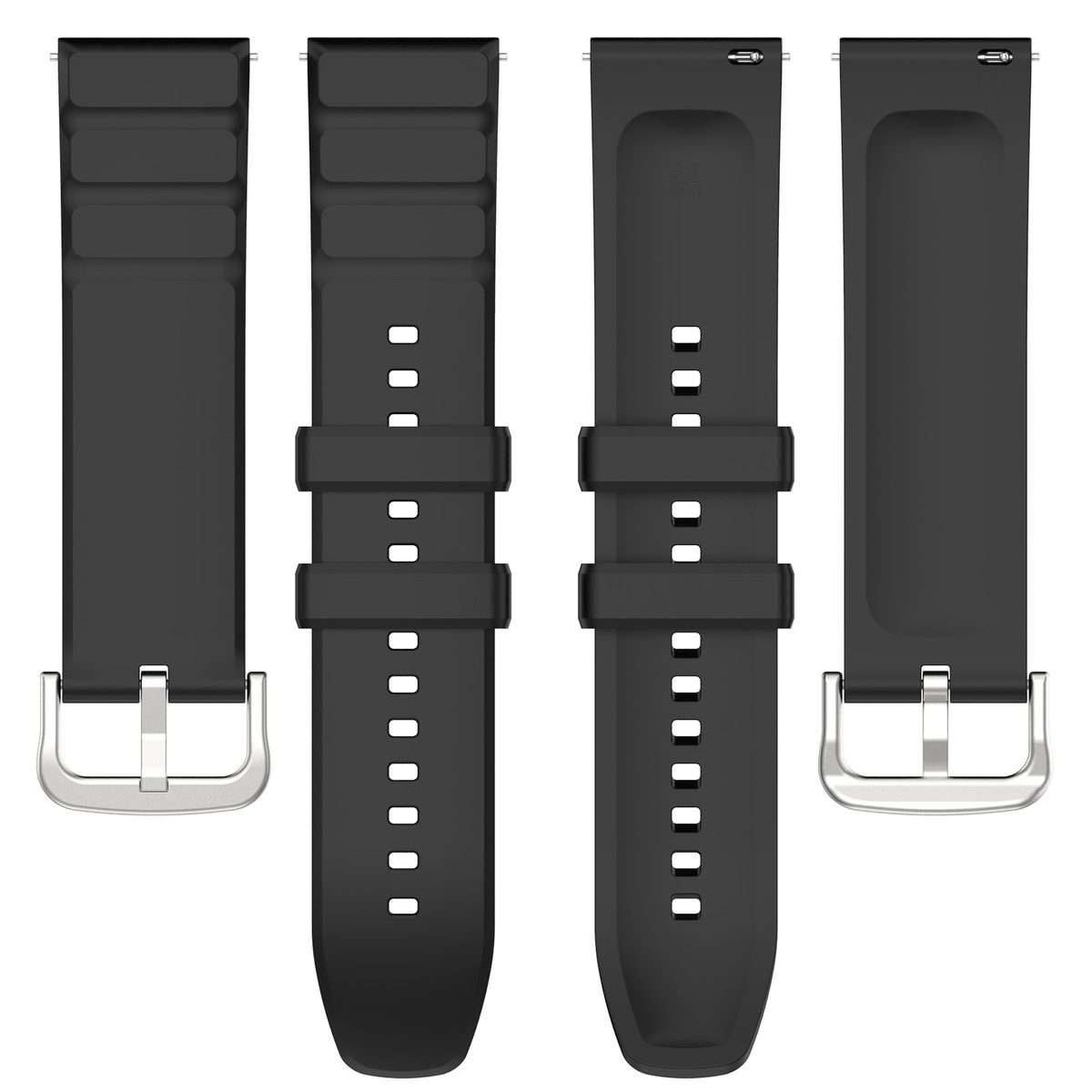 For Amazfit GTR 4 22mm Silicone Watch Band(Black)