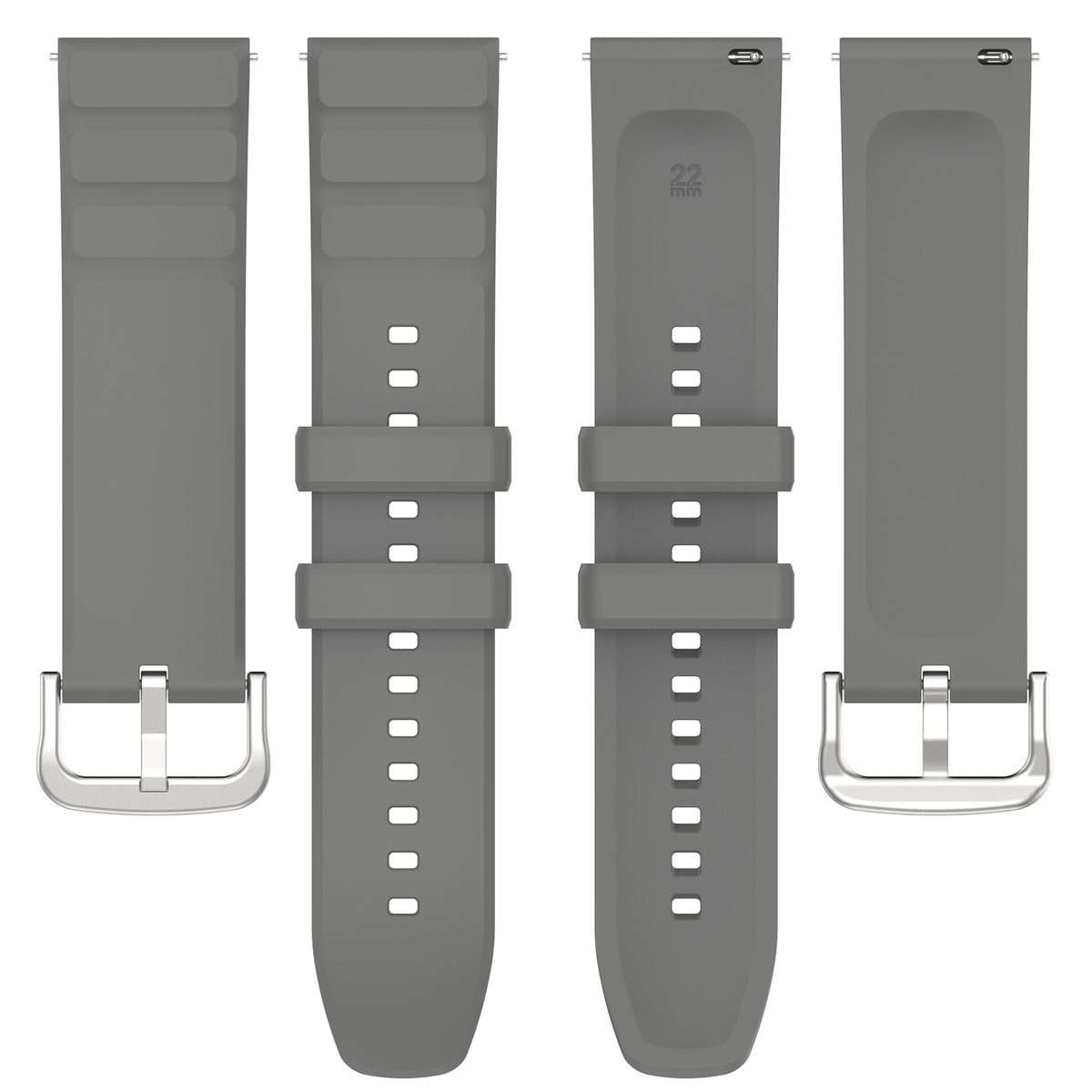 For Amazfit GTR 4 22mm Silicone Watch Band(Dark Grey)
