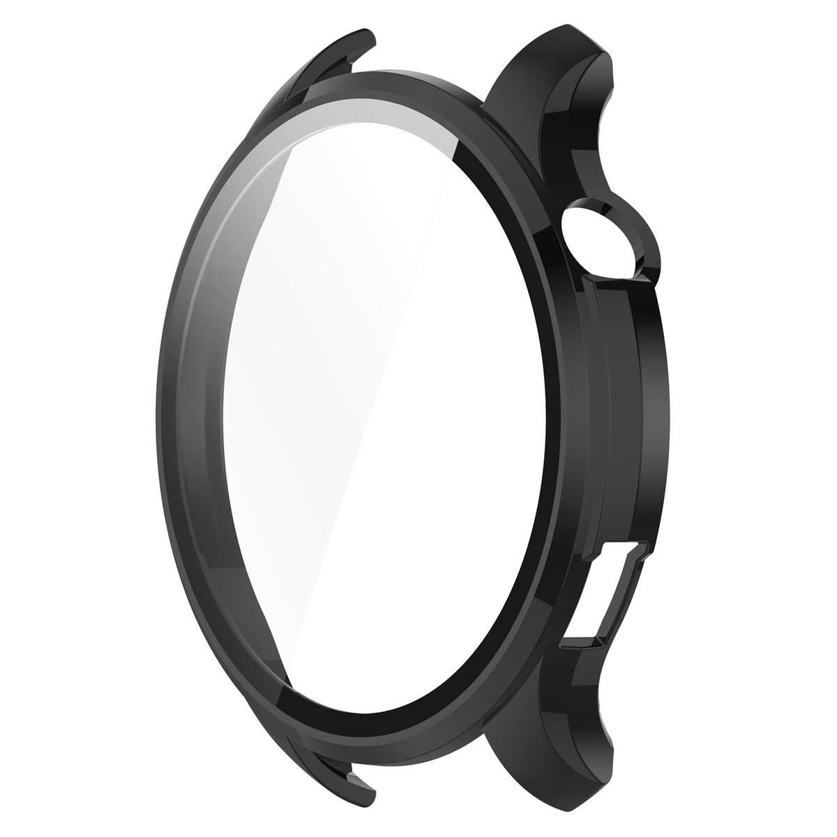 For Amazfit GTR 4 / Amazfit GTR 4 Pro PC + Tempered Glass Integrated Protective Watch Case(Black)