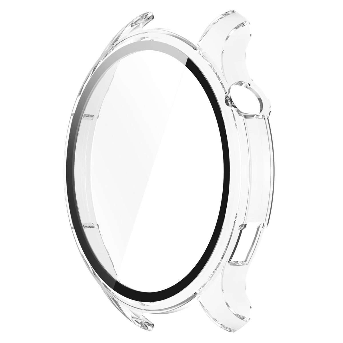 For Amazfit GTR 4 / Amazfit GTR 4 Pro PC + Tempered Glass Integrated Prote ... (Transparent White)